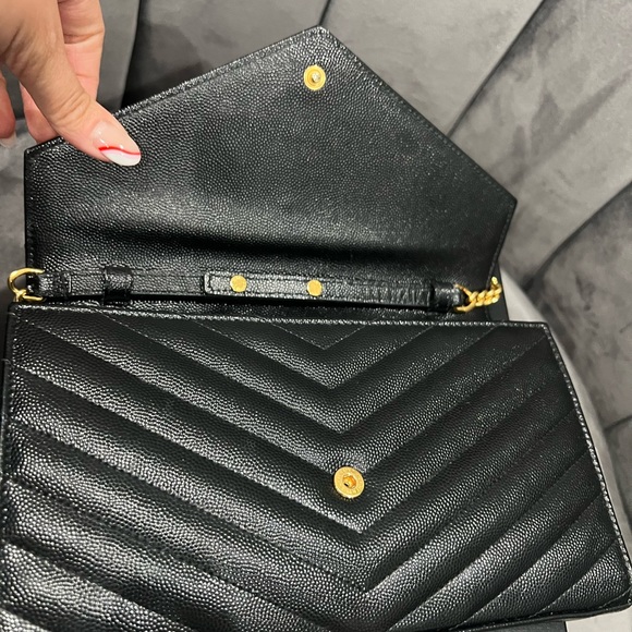 Yves Saint Laurent Cassandre envelope flap crossbody bag - Picture 12 of 15